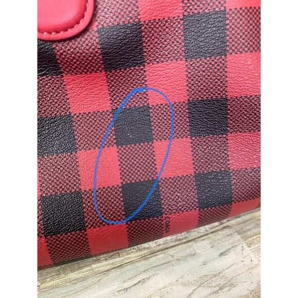 Coach Mini Bennett Satchel F38948 – Red Black Buffalo Plaid – Crossbody Bag - Picture 15 of 16